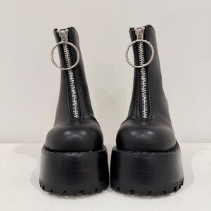 Current Mood Black Platform Combat Boots